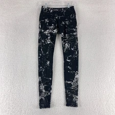 Alo Yoga Airbrush Leggings Womens Size XS Black Pull On Stretch Gym Athletic