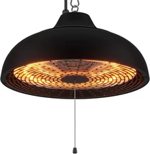 Hanging Electric Infrared Patio Heater 600–1500W Ceiling Mount