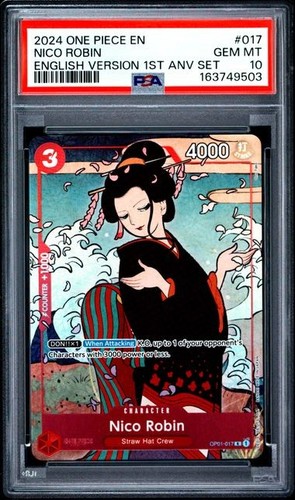 Nico Robin (English Version 1st Anniversary Set) graded PSA 10 for sale on eBay