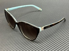 TIFFANY  co. TF4089B 81343B Havana Blue Women's Cat Eye Sunglasses 58 mm