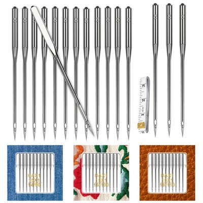 30PCS Universal Sewing Machine Needles - Sizes 90/14 100/16 110/18 silver
