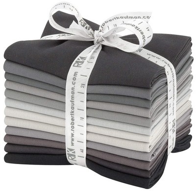 Kona Cotton Solids Stormy Skies 12 Fat Quarters Robert Kaufman Fabrics