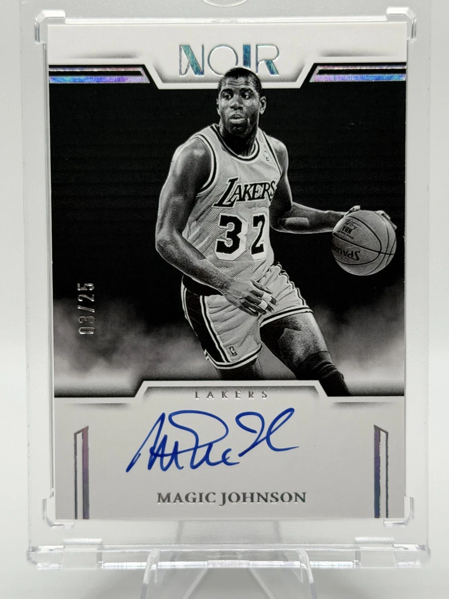 Panini Magic Johnson Basketball Autographed Sports Trading Cards