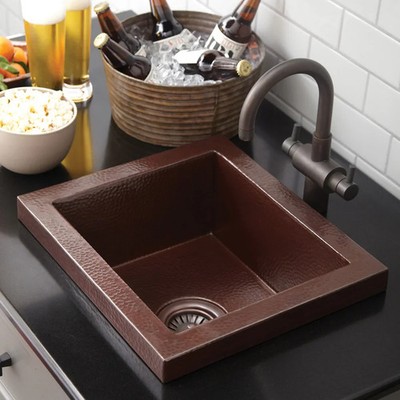 Native Trails - Manhattan - 100% Copper Hand-Crafted Prep/Bar Sink -#CPS232