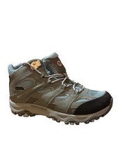Merrell Moab 3 Mid Waterproof Boots Girls Gray Hiking Size 3.5