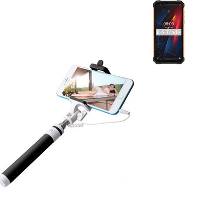 Für Ulefone Armor 8 Selfiestick Selfie Stange keine Batterie nötig schwarz