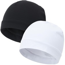 100 Cotton Skull Caps for Men Women Breathable Night Cap Sleep Hats Soft Lig...