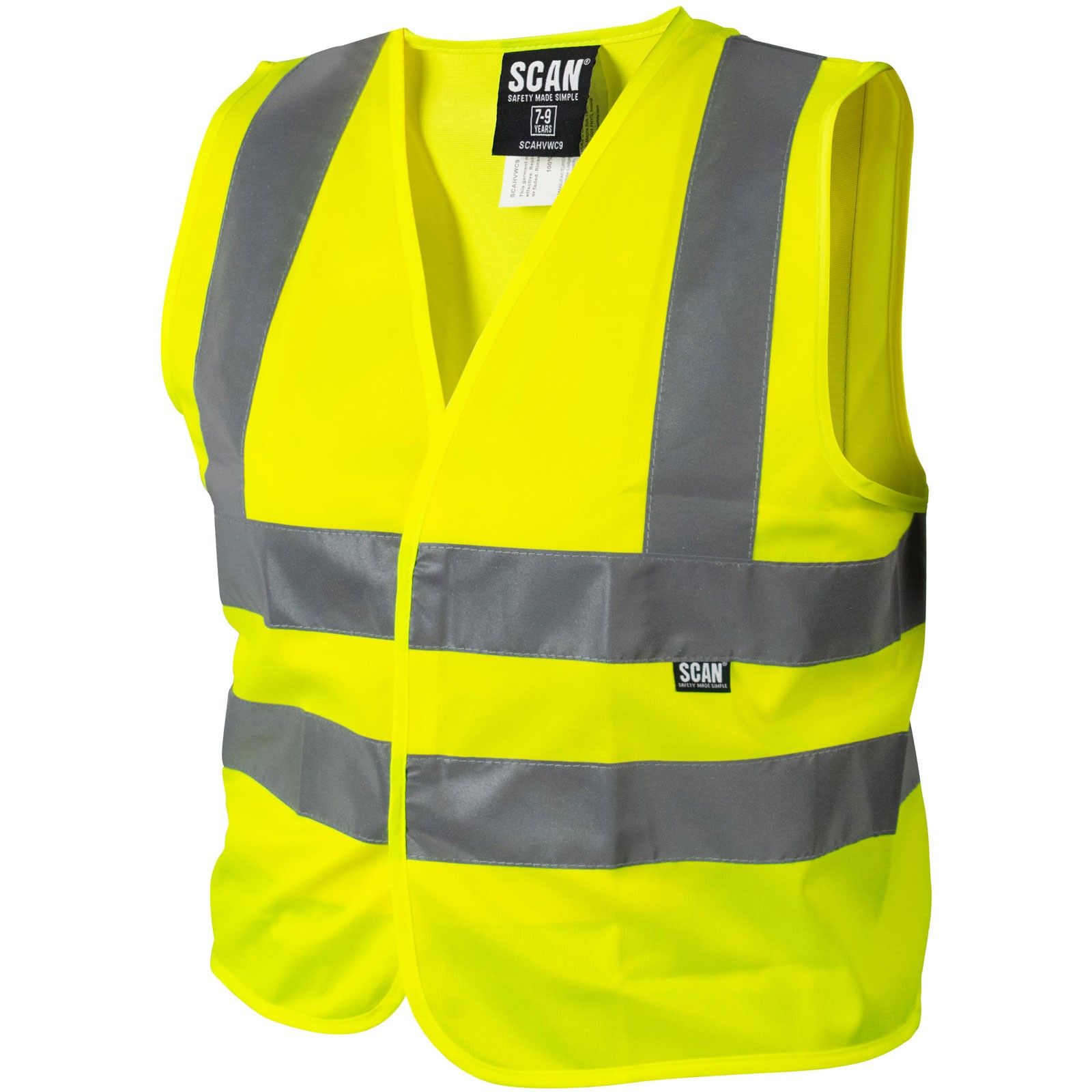 Scan Hi-Vis Waistcoat Yellow - Child 4-6