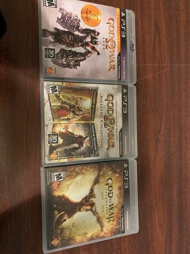 Sony God of War Saga, Origins Collection, Ascension PS3 Lot 3D, Manual, 6 Games