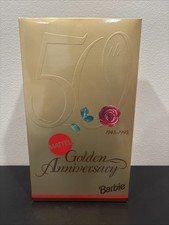 Barbie 50th Golden Anniversary Doll, Porcelain,1995, New In Box NRFB Limited Ed.