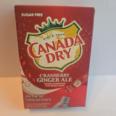 Canada Dry Powder Drink Mix Sugar Free Cranberry Ginger Ale Discontinued BB 2027