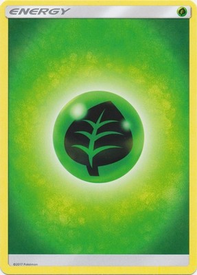 Grass Energy (2017 Unnumbered) (Lp) Sun and Moon Base Set - Energy Pokémon
