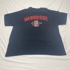 Fanatics San Diego State Aztecs Graphic T-Shirt Black Size 2XL