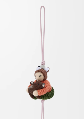 Loewe x Suna Fujita Deer and Child Bag Charm Felt & Calf Japan