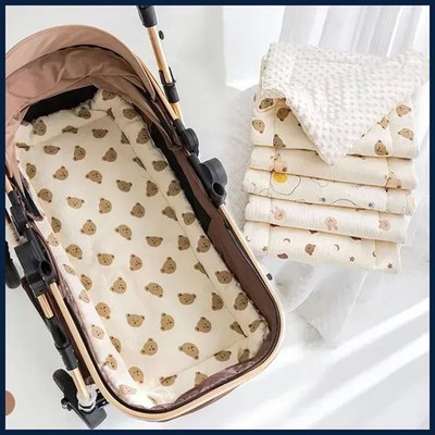 Soft and Comfortable Baby Walking Thick Cartoon Bear Baby Stroller Cushion