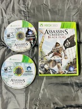 Addassin’s Creed IV Black Flag Xbox 360 CIB Clean Tested Working Free Ship US