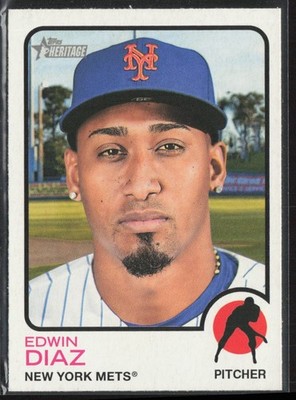 2022 Topps Heritage Edwin Diaz New York Mets #80
