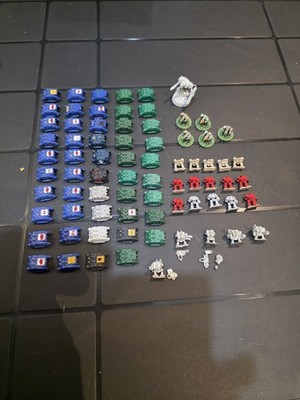 Games Workshop EPIC 40000 40k Space Marine lot 49 x Rhinos 25 x Dreadnoughts