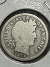 1913-s Barber Dime, Much Better Date, Free shipping