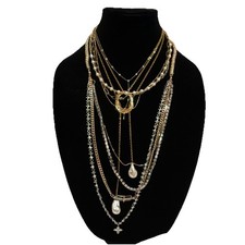 4 REVOLVE NECKLACES $100 per Layered Gold Silver Chain Necklace $500 MsRp