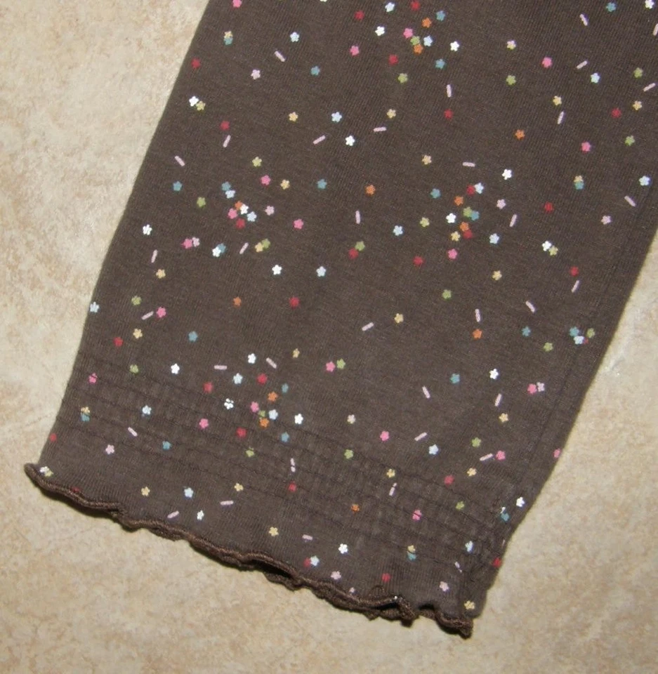 GYMBOREE Girls Sz 12 Casual Wear Brown Print Soft Stretchy Cotton Turtleneck Top - Image 3 of 3