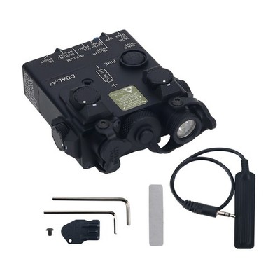 Airsoft Tacital PEQ DBAL A2 Aim Laser IR LED with QD Mount Laser Sight 3.5MM