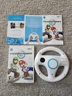 Mario Kart Wii Complete (Nintendo Wii 2008) Bundle With Steering Wheel OEM