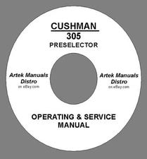 CUSHMAN 305 PRESELECTOR 145-175MHz OPERATING & SERVICE MANUAL