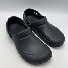 Crocs Work Clog Mens 10 Black Bistro Slip Resistant Comfort Resturant Read