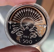 500 LIRE 1985 ALESSANDRO MANZONI PROOF ARGENTO SILVER UNC