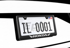 Honda Wings License Plate Frame Black Metal Street Racing Performance Usa Honda Wings License Plate Frame Black Metal Street Racing Performance Usa