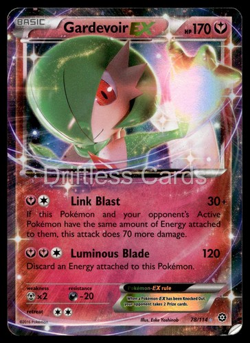 Gardevoir EX 78/114 Holo EX Rare Steam Siege Pokemon LP