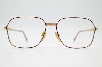 Vintage Brille VALENTINO V 369 906 Gold Kupfer Oval Brillengestell eyeglasses