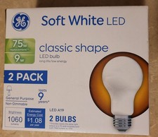 GE 75-Watt EQ A19 Soft White LED Light Bulb 2-Pack FREE SHIPPING