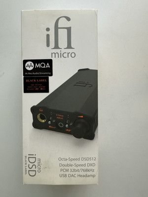 iFi Micro iDSD Black Label | Transportable DAC and Amp × 1 - Works With HD800s
