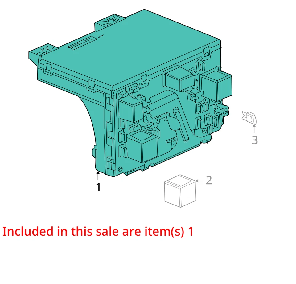 Chasis ECM Body Control BCM conectado a caja de fusibles compatible con 04-05 ION 30257273 Foto 4 de 4