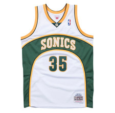 Seattle SuperSonics Kevin Durant Mitchell  Ness White Jersey Men's Small