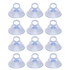 12PCS 45MM PVC Pull Ring Sucker Fish Tank Fixed Glass Sucker Vacuum Suction Cup