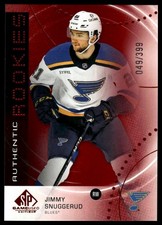 2025-26 SP Game Used #AR-SN Jimmy Snuggerud Red #/399 SN
