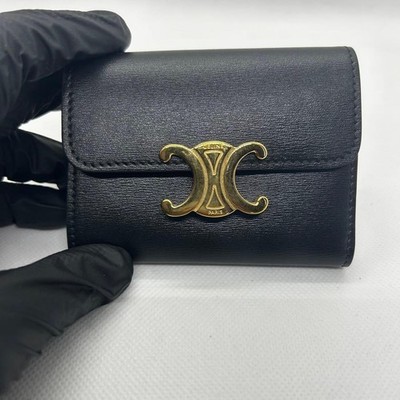 CELINE Triomphe Small Wallet From Japan