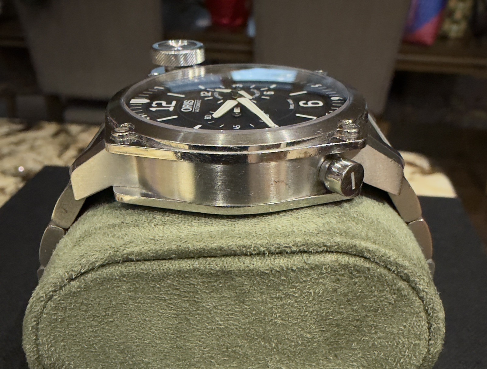 ORIS BC4 Flight Timer Automatic Black Dial Men's … - image 4