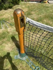 Professional tennis net, posts and boundary nets. Originally used at Wimbledon.