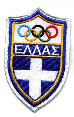 ATHENS 2004 OLYMPIC COLLECTION GREEK TEAM LOGO iron-on PATCH