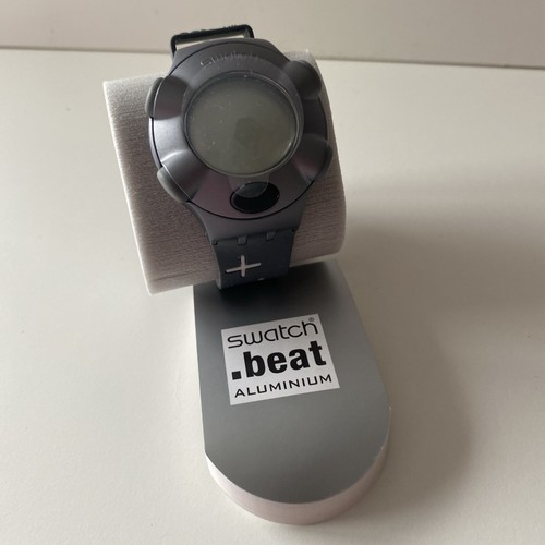 SWATCH WATCH YKA4000 JAMES BOND MOONRAKER BEAT ALUMINIUM WATCH VERY RARE W/BOX - Picture 7 of 13