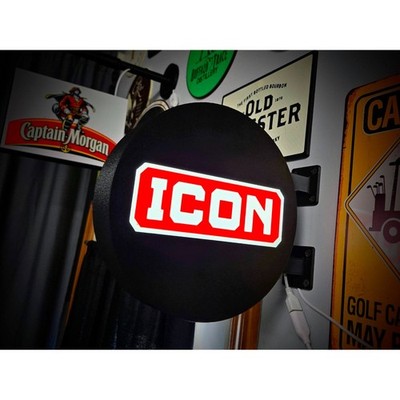 ICON TOOLS 9 Inch Light Box LED Sign 3D Printed Wall Decor Man Cave Garage