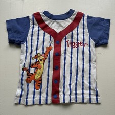 Vintage Y2K Winnie The Pooh Tigger Baseball Shirt 3T Stains