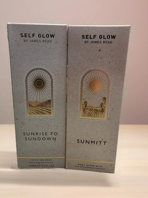 Self Glow By James Read Sunrise to Sundown Tinted Tan Serum 5 oz W/ Mitt 
