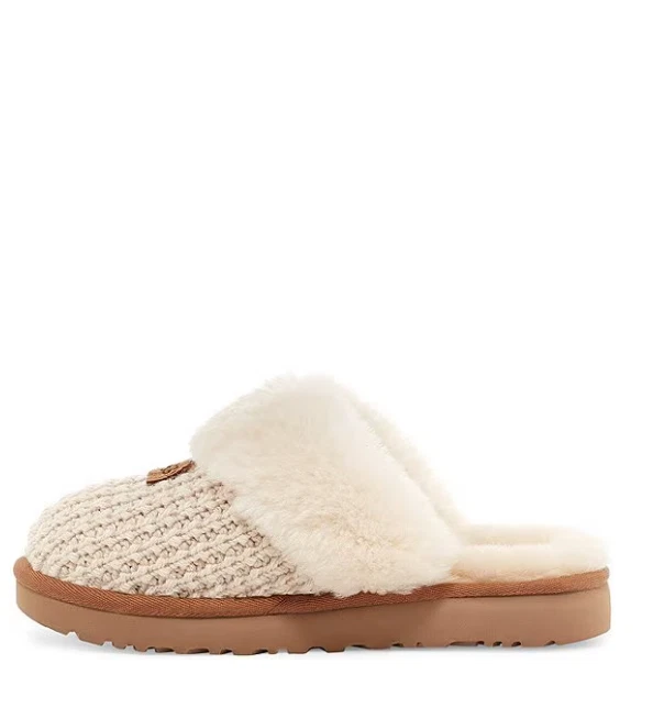 HOT PRICE UGG Women's Cozy Knit Slippers, Cream (NEW WITH BOX) - Image 4 of 4