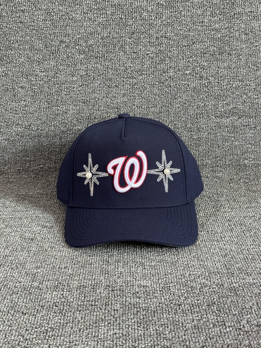 Mitchell & Ness Washington Nationals Snapback Navy Curved Brim Hat