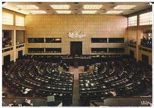 Strasbourg France, Vintage PC, House of Europe, Interior View, 1973